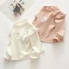 Camiseta de Manga Larga para Bebé Niña para Primavera y Otoño, Top para Bebé para Exterior, Camisa de Princesa, Camiseta Básica para Niñas de Estilo Coreano Elegante que se Puede Usar Afuera