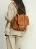 2026 Nuevo Modelo Mochila Cruzada de Mensajero de Piel de Oveja Curtida al Vegetal de Primera Capa, Gran Capacidad para el Trabajo, los Viajes Diarios y el Ocio