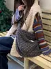510172 Bolsa Transversal de Pelúcia em Formato de Coração, Nova Bolsa de Compras Outono e Inverno, Bolsa Transversal de Ombro de Lona de Grande Capacidade