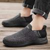Sapatos Slip-On Masculinos Tamanho Grande Transfronteiriço, Sapatos Esportivos Casuais Leves de Malha Respirável, Mocassins