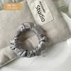 Goma de pelo satinada estilo coreano para mujer, Goma para el pelo plisada simple y elegante, Accesorio para el cabello que protege el cabello y no lo daña, Banda elástica para el cabello de alta elasticidad