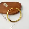 Pulsera Patrón Bucle de Mobius Estilo Chino Nuevo Retro Nicho Sólida Abierta Pulsera para Niños y Niñas Pulseras de Pareja