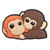 Macaco Pequeno de Desenho Animado Borracha Macia de PVC Charms para Sapatos Fivela de Sapato Decoração Criativa Feito à Mão DIY Acessórios Atacado