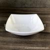 Tazón de Melamina Blanco Vajilla Imitación Porcelana Tazón Cuadrado para Arroz Tazón para Sopa Tazón para Ensalada Hogar Restaurante Comedor Tazón Comercial Venta al por Mayor