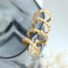 Anillo de diseño ajustable con apertura y costura en forma de corazón, romántico y único, de estilo coreano, venta al por mayor, joyería de comercio electrónico transfronterizo para mujeres