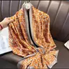 Bufanda de Seda Brocada Estilo Nuevo 2025 para Mujer, Primavera y Otoño, Elegante Versión Coreana, Bufanda de Seda Versátil de Hangzhou y Chal