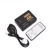 Switch HDMI HD de Vídeo Direto da Fábrica Três em Um Saída HDMI 3 para 1 Três Cortes Um com Controle Remoto Suporta 4K