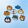 Insignia Metálica de Cabeza de Animal Lindo de Dibujos Animados Broche de Aleación de Elefante León Tigre Decoración para Ropa de Estudiante Bolsa