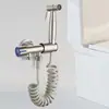 Pistola de Rociado para Descarga Toilet Mate con Grifo para Inodoro Doméstico Pistola de Agua a Alta Presión Lavadora Presurizada para Válvula de Ángulo de Inodoro