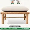 Sofá de Teca para Exterior, Mesa e Cadeiras de Rattan e Madeira Maciça para Lazer em Pátio de Villa, Cama de Descanso de Designer para Piscina, Móveis para Casa Modelo