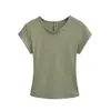 Camiseta Americana Redonda de Manga Curta, Elástica, Slim-Fit, Refrescante para Mulheres, Camada Base Esportiva de Verão com Manga Curta