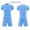 Nuevo conjunto de uniforme de fútbol para adultos, uniforme de equipo de entrenamiento de competición, camiseta de fútbol de manga corta para niños, hecho a medida con tela transpirable de secado rápido
