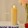 Luzes de Velas Acrílicas Transfronteiriças Velas Eletrônicas LED Decorações de Festa para o Dia dos Namorados Adereços de Decoração para Sala de Confissão
