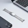Adequado para Pulseira de Relógio Google Pixel Watch 45mm Google Watch 4 Titânio com Fecho de Tartaruga de Três Contas
