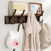 Ganchos de Madera para Pared Transfronterizos para Puerta de Baño, Ganchos para Toallas y Ropa, Ganchos para Abrigos, Ganchos de Fila, Ganchos de Pared sin Taladro