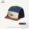 Gorra de Béisbol Retro Japonesa de Cinco Paneles de Pana Bloques de Color Ala Suave Ala Corta Otoño Invierno Artística Callejera Personalidad Gorra de Pico de Pato