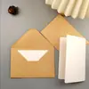 Sobres Autoadhesivos Kraft Vintage Hechos a Medida Transfronterizos, Tarjetas de Felicitación en Blanco Manuscritas, Papel de Carta Impreso, Invitaciones, Tarjetas de Felicitación