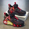 Zapatos para Niños, Zapatos de Baloncesto para Niños, Nuevos Zapatos Deportivos Transpirables de Malla para Primavera y Verano, Zapatos para Correr con Botón Giratorio para Niños Medianos y Grandes