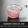 Tazas Laterales de Caqui Esmaltado Cristal Juego de Té Kung Fu Accesorios Antiescaldante Resistente al Calor Juego de Té Mar de Té para Mujeres