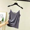 Camisola fina de verano para mujer, con bloques de color, corta, casual, se puede usar para salir, ropa de casa, top de una sola pieza, pijama