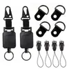 Fivela retrátil de alta elasticidade para mochilas, alça anti-perda, chaveiro multifuncional, fivela antifurto, fácil de puxar