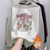 Sudadera Retro Americana Suelta Talla Grande Manga Larga para Mujer Primavera y Otoño Delgada para Gorditas mm Chaqueta Versátil Suelta Nuevo Estilo 2025
