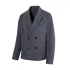 Blazer de diseño a rayas de lujo ligero estilo americano 26122 para hombre, adecuado para ir al trabajo, moda urbana casual y una sensación de alta gama