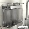 Dispensador de líquido manual de doble cabezal de acero inoxidable hotel de un solo cabezal aleación de aluminio jabón para colgar en la pared tres cabezales caja de líquido para baño dispensador de jabón
