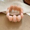 Pulseira Oval de Acrílico com Costura Borrada, Design Simples, Moderno e Versátil, Pulseira, Joias de Nicho de Luxo Atacado