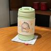 Taza de acero inoxidable 316 con pajita, portátil, bonita, para niños, de gran capacidad y alto valor, para niñas.