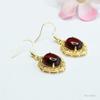 Aretes Guan Yu Ámbar Natural Ámbar Sangre Mar Báltico Ganchos para Oreja para Mujer Venta al Por Mayor de Fábrica Dropshipping S3122806