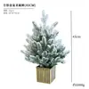Nuevos Adornos para Árbol de Navidad de Escritorio Decoración de Atmósfera Festiva Simulada Árbol de Navidad Mini En Stock Venta al por Mayor