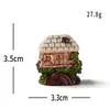 Casa Molino de Viento Castillo de Dibujos Animados Creativo en Miniatura para Jardinería de Paisaje Micro Decoración DIY Accesorios Adornos Mini de Escritorio