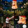 Adornos decorativos festivos para jardín, resistentes al agua, solares, de resina, para escenas de Halloween y Navidad, transfronterizos, para exteriores