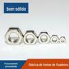 Porca sextavada de aço inoxidável 304 DIN934 aparelhos de iluminação Porca sextavada M5 fabricante de porcas