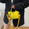 Nova Mini Bolsa Tote Colorida Macaron de Nicho, Bolsa de Ombro Transversal Portátil, Simples, Fashion, Leve e Tendência
