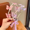Diadema Infantil Pasador Mariposa Perla Imitación Niña Pequeña Princesa Súper Hada Diadema de Moño Accesorios para el Cabello de Niñas