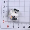 Pequeños Accesorios de Resina Transparentes de Dibujos Animados de Gato Kt para Manualidades Pegamento de Crema Fundas para Teléfono Móvil Pasadores Accesorios para el Cabello Parche Adhesivo para Refrigerador