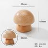Tirador de Cajón de Hongo de Madera Log Japonés Redondo Madera Agujero Único Gabinete Puerta de Armario de Madera Habitación Infantil Tirador de Madera Maciza