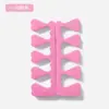 Ferramentas de nail art cor algodão para dedo esponja divisor de dedo do pé mão e pé par universal de divisor de dedo cor aleatória