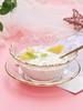 Tazón Golondrina tazón de postre tazón de sopa vajilla Tazón de Cristal borde dorado tazón de vidrio hogar oreja plateada tazón para avena