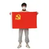 Bandeiras de Carro para o Dia Nacional, Bandeiras Vermelhas, Bandeiras Vermelhas de Mesa, Enfeites de Bandeira Vermelha para o Dia Nacional no Atacado, Itens de Decoração para Escritório, Vermelho