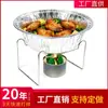 Soporte calefactor al por mayor para olla caliente pequeña de entrega, soporte para olla de caja de papel de aluminio para el hogar, soporte especial para caja de embalaje de pescado a la parrilla