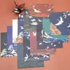 Tendencia Nacional en Vogue Cuadrado de 14.2 cm Estilo Chino Retro Grulla Impreso Papel de Origami de Colores Hecho a Mano para Niños