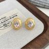 Super Exquisitos ~ Pendientes de Oro Dibujado con Hilo de la Edad Media y Antigua con Circonita 2024 Nueva Llegada Pendientes Elegantes de Lujo Ligero Huevo de Paloma