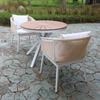 Mesas y sillas de exterior personalizadas, Balcón, Mesas y sillas de comedor de ratán para B&amp;B, Protección solar, Jardín exterior de ocio, Muebles de exterior