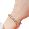 Pulsera de Tesoro de Circonita Rosa de Alta Gama para Celebridades de Internet, Venta Caliente en Vivo, Nueva, Elegante, con Color Flash, Trébol de Cuatro Hojas para Mujer, Joyería de Mano