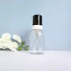 Novo Produto Frasco de Espuma Branca para Pet 300ml Frasco Cilíndrico Transparente Frasco de Mousse de Aminoácidos Frasco com Bomba Espumante Escova de Silicone