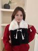 Bufanda Original de Peluche Otoño/Invierno 2024 para Mujer, Versátil Versión Coreana de Invierno Calentador de Cuello Estilo Coreano Hecho a Mano Estilo Nacional
