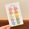 Presilhas coloridas laterais para franja de crianças, estilo coreano fofo, presilhas de cabelo de alta qualidade e requintadas, presilhas para bebê estilo dopamina que não danificam o cabelo